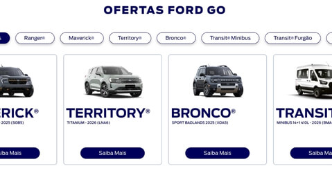 Ford Go - Passo 1 - Escolha o plano e o veículo
