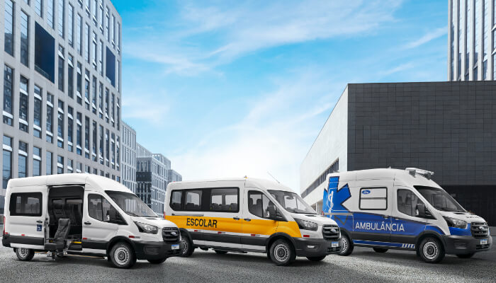 Financiamento da Transformação do Veículo Ford Transit Minibus com transformações PCD, escolar e Transit Furgão em versão ambulância