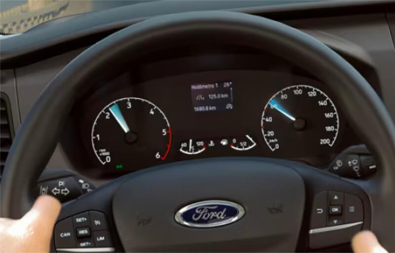 Painel de Instrumentos de um veículo Ford