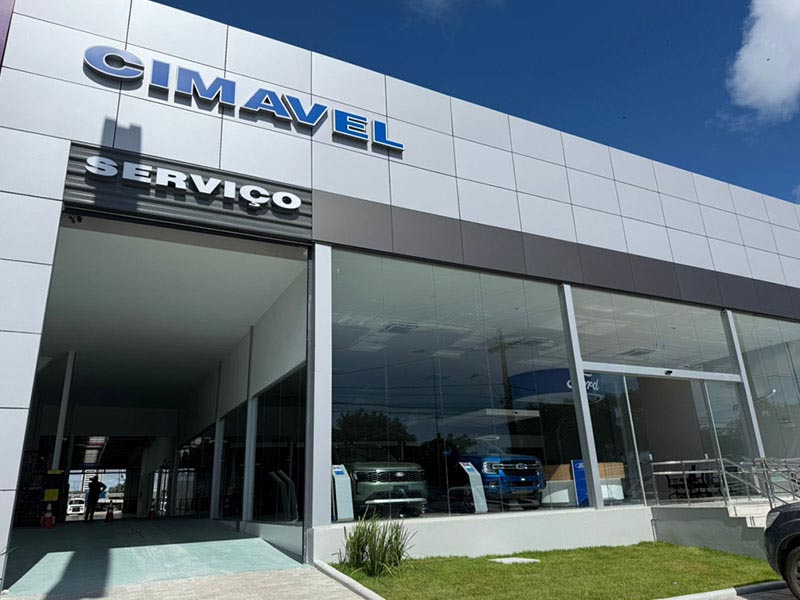 Fachada da concessionária Ford Cimavel