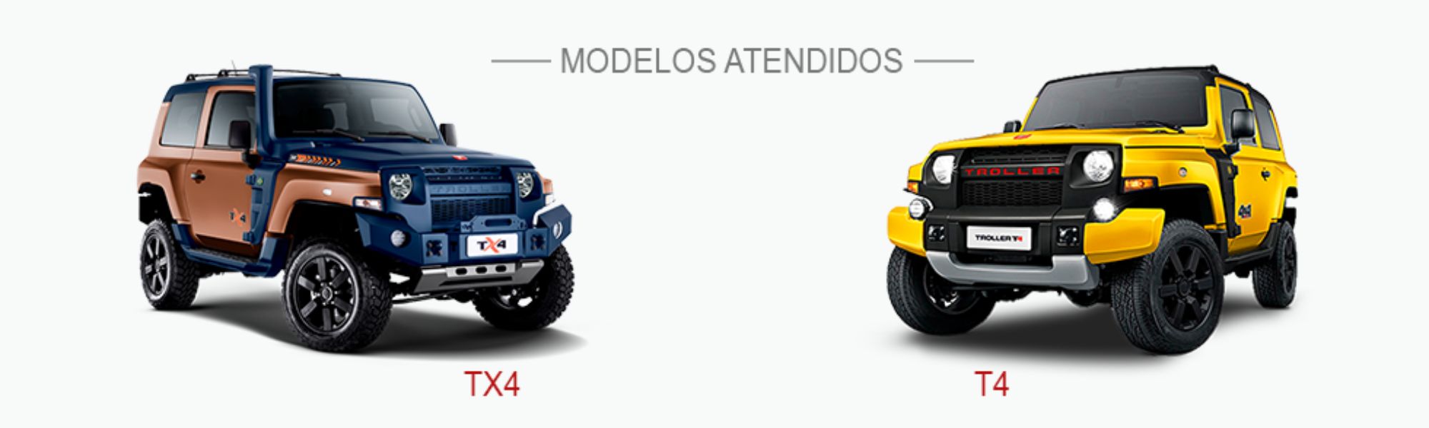 Dois Modelos do carro Troller