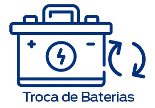 Ícone Serviços Troca de Baterias Ford AutoPlus