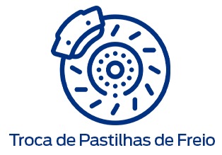 Ícone Serviços Troca de Pastilhas de Freios Ford AutoPlus