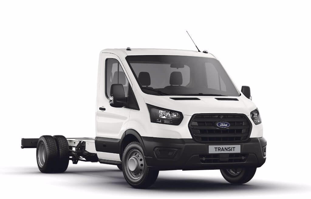Ford Go Transit Chassi Miniatura Ford Transit Chassi Branca