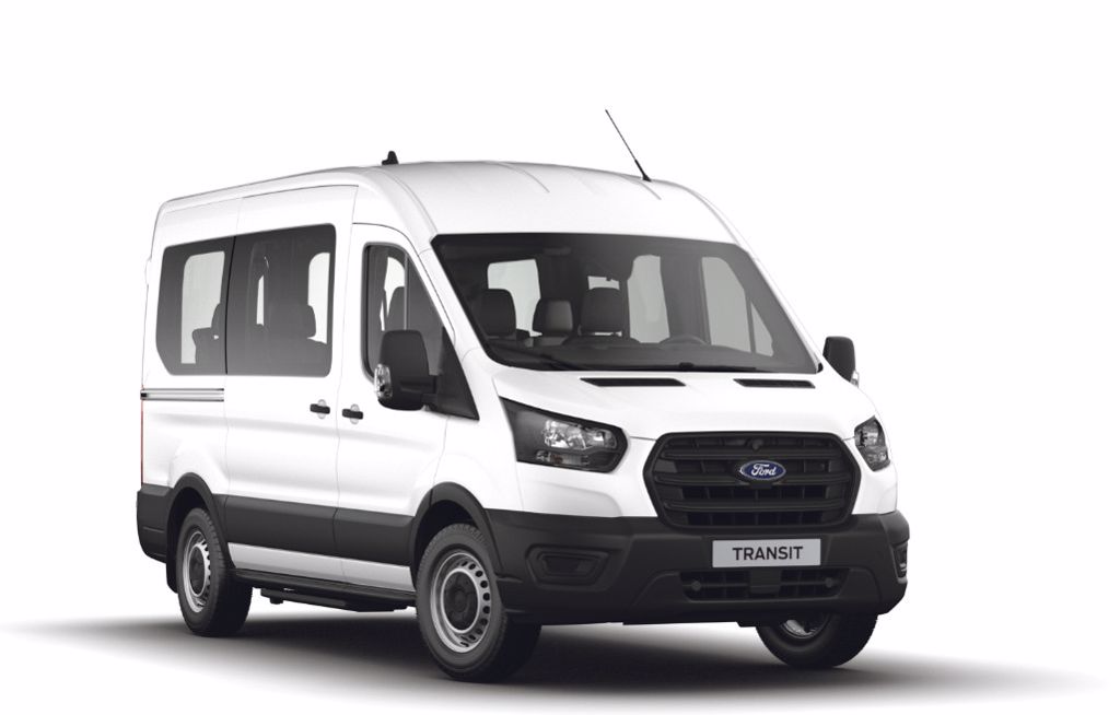 Ford Go Transit Minibus Miniatura Ford Transit Minibus Branca