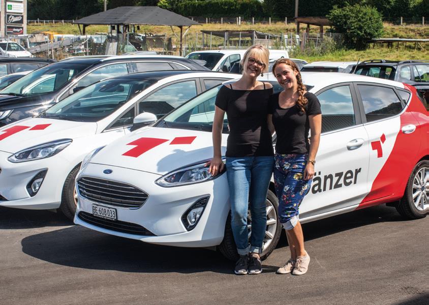 Nadine Gfeller und Vera Dänzer,
Ford-Zwillinge für Dänzer Werbung Thun