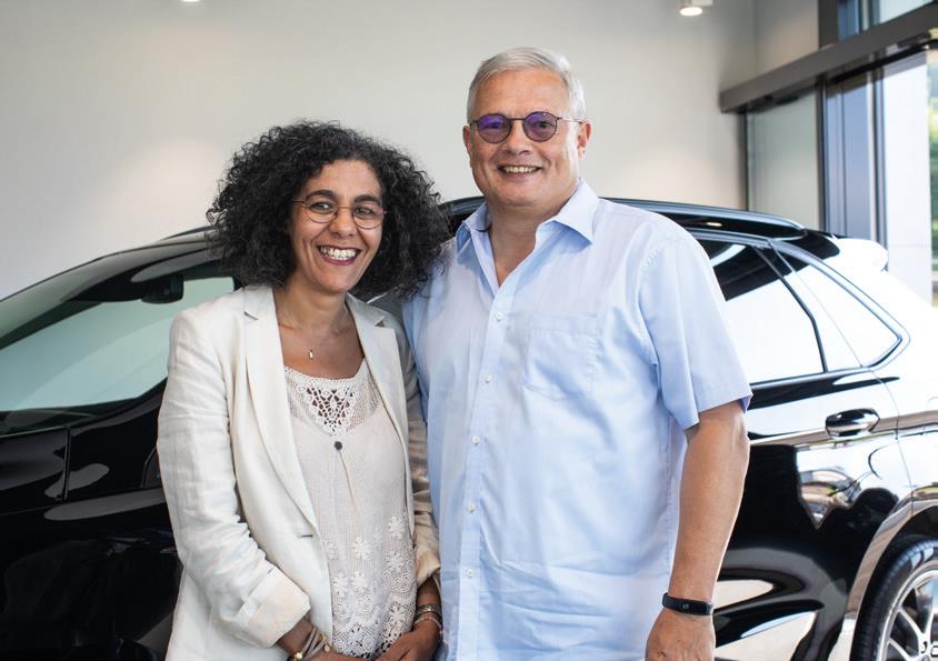 Peter Baumann, After Sales Director Ford Schweiz,
mit Partnerin Fatima Thuma
