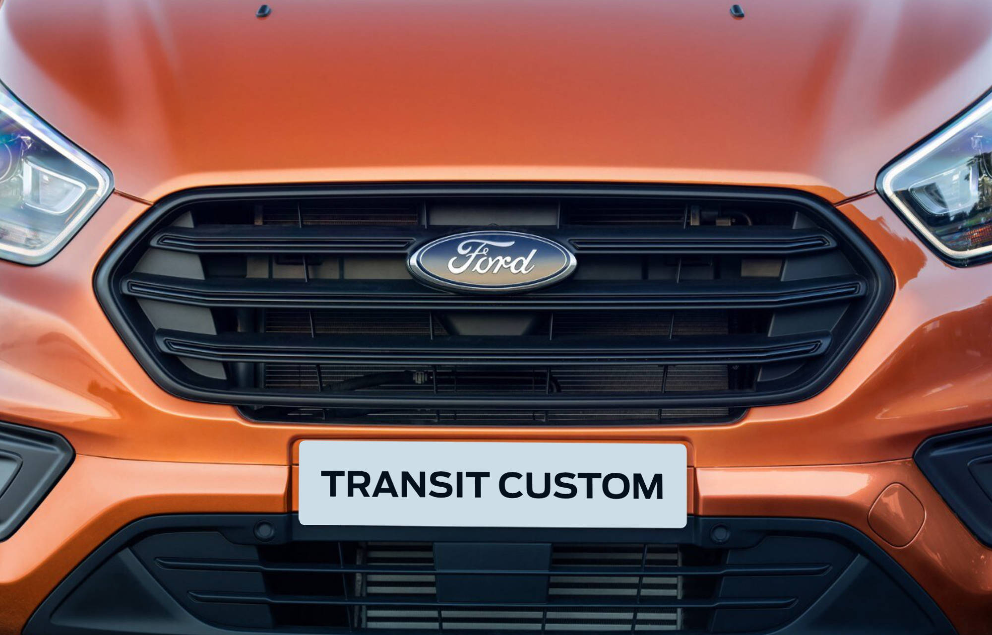 Ford Transit Custom Plug-In Hybrid Vorne Nummernschild