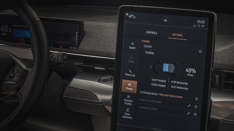 Tableau de bord numérique de votre véhicule électrique Ford