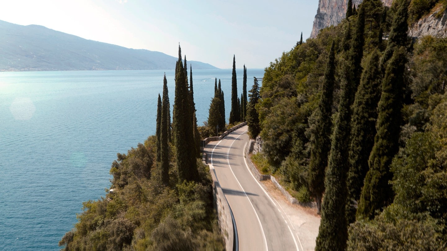 Route en bord de mer