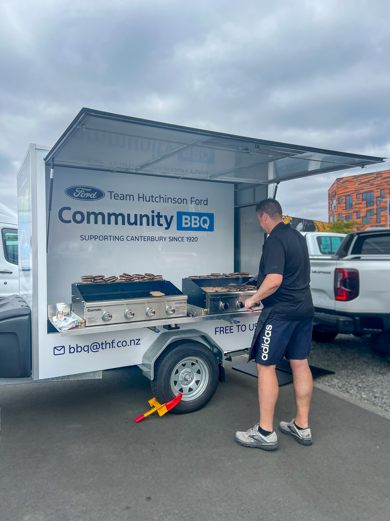 The Team Hutchinson Ford BBQ Trailer